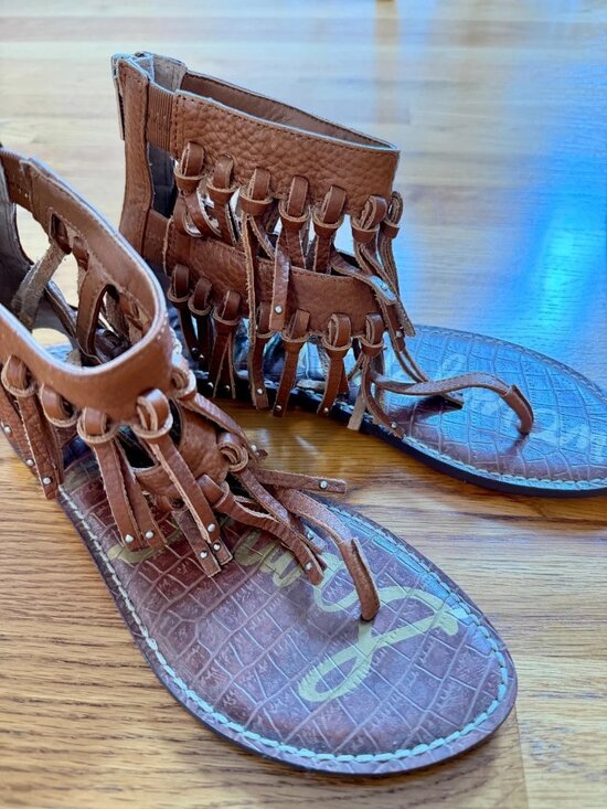 Sam Edelman Shoes - Sam Edelman Tan Gladiator Sandals Size 8